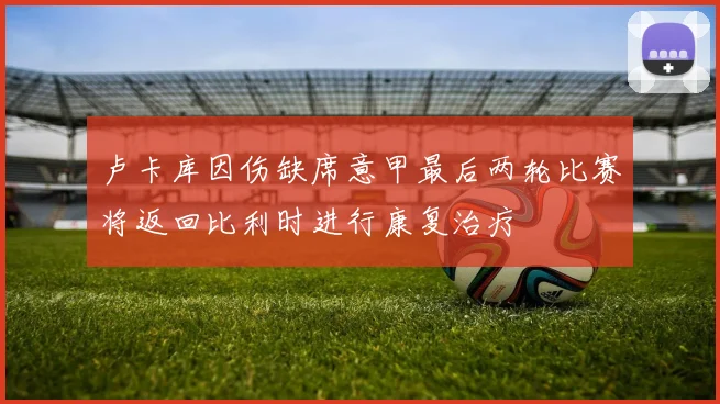 卢卡库因伤缺席意甲最后两轮比赛将返回比利时进行康复治疗